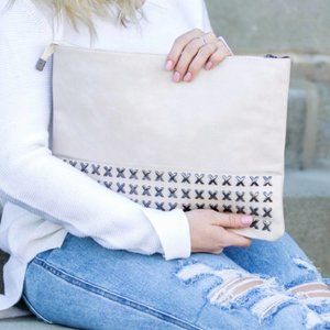 Oversized Clutch (Bone)